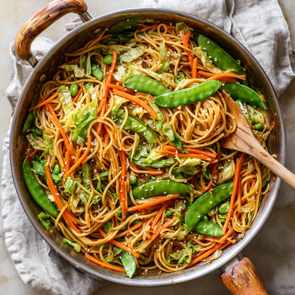 Spring Veggie Lo Mein : Fresh Flavor in Every Bite