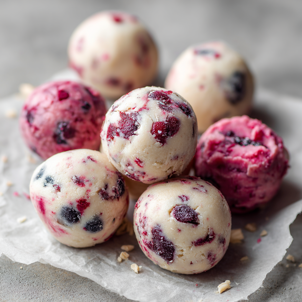 Frozen Berry Protein Bites: Creamy, Cold, and Packed with Protein