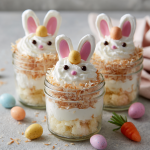 Coconut Cream Bunny Parfaits : Adorable Easter Dessert in a Jar