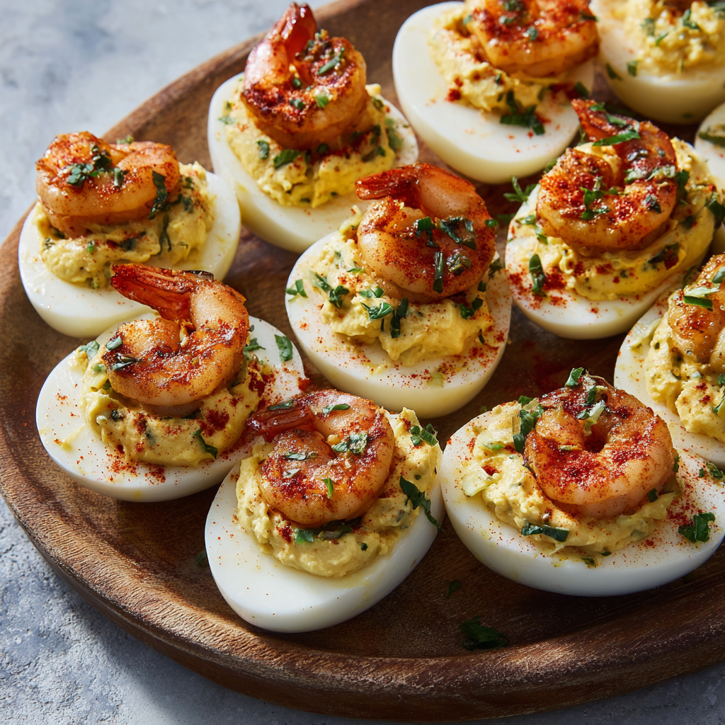 Cajun Shrimp Deviled Eggs : Bold, Spicy, and Totally Showstopping