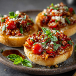 Bruschetta English Muffins (Made from Scratch)