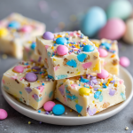 Easy Easter Fudge (No-Bake Pastel Candy Fudge)