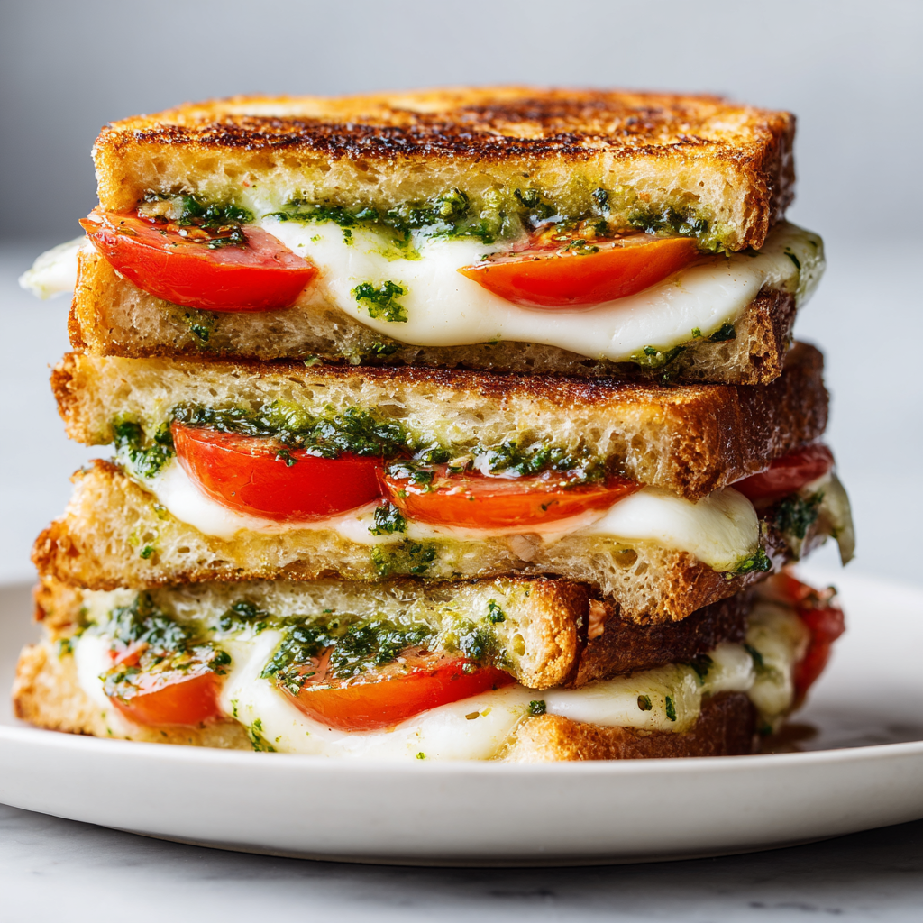 Caprese Grilled Cheese : A Golden, Melty Upgrade