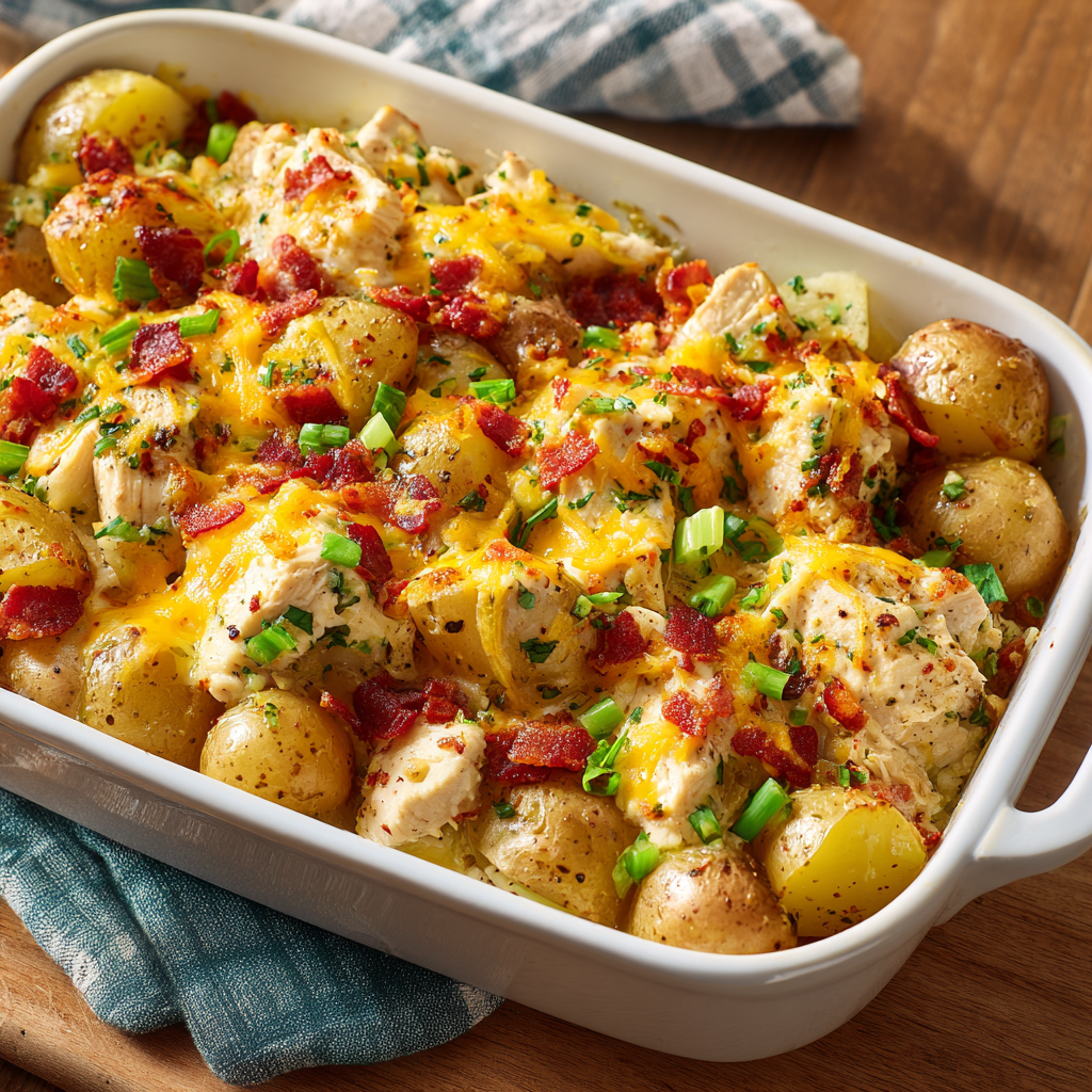 Ranch Chicken and Potato Bake: One-Dish Wonder for Busy Nights