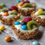 “Nest” Granola Cups with Yogurt : A Wholesome, Fun Springtime Treat