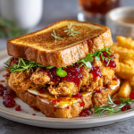 French Toast Fried Chicken Sandwich : Sweet & Spicy Brunch Showstopper