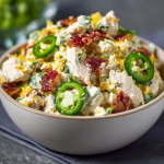 Jalapeño Popper Chicken and Pasta Bowls : Creamy, Spicy High-Protein Meal Prep