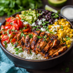 Chipotle Chicken and Rice Bowls : Smoky, Spicy & Meal-Prep Ready