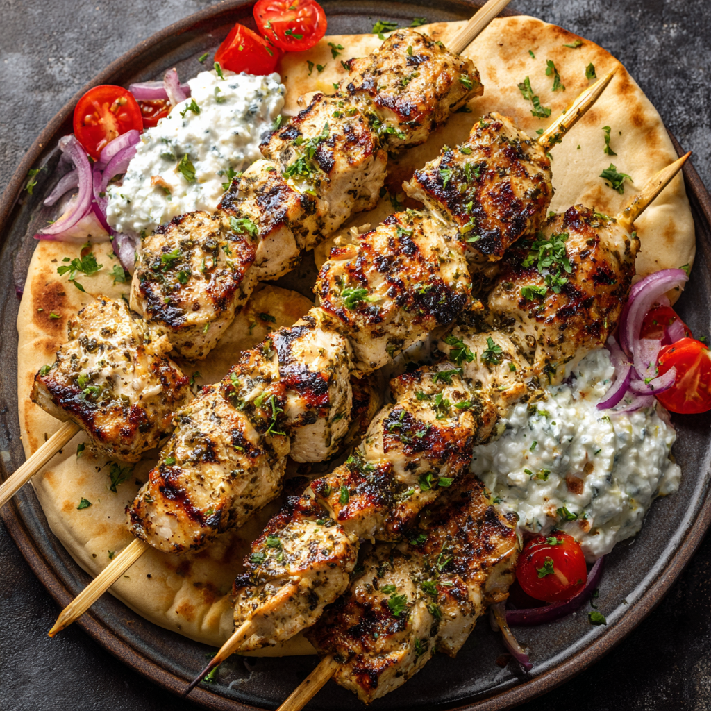 Authentic Greek Chicken Souvlaki: Juicy, Zesty, and Easy to Grill